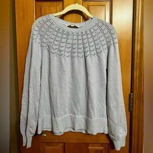 LOFT Soft Lilac Crew Neck Sweater